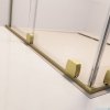 Radaway Furo Kdj Brushed Gold kabina 100x80cm prawa szczotkowane złoto 10104522-99-01R/10110480-01-01/10113080-01-01